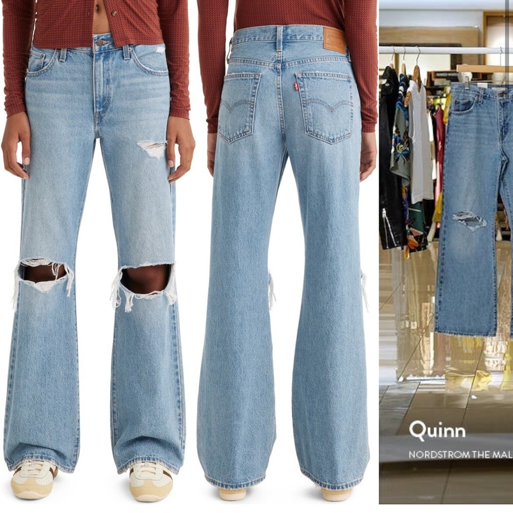 levis baggy bootcut jeans